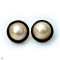 14.5 - 14.9 mm, Mabe Pearl, Stud Pearl Earrings