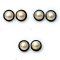 14.5 - 14.9 mm, Mabe Pearl, Stud Pearl Earrings