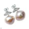 Approx. 14.0 - 16.0 mm, Freshwater Pearl, Stud Pearl Earrings