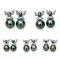 Approx. 5.0 -12.0 mm, Tahitian Pearl, " Wild Butterfly " Pearl Stud Earrings