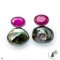 Approx. 8.0 mm, Nebular Lot, Keshi Tahitian Pearl, Ruby Stud Pearl Earrings