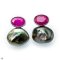 Approx. 8.0 mm, Nebular Lot, Keshi Tahitian Pearl, Ruby Stud Pearl Earrings