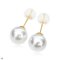 Approx. 11.0 mm, White South Sea Pearl, Stud Pearl Earrings