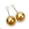 Approx. 10.0 mm, Palawan Elite Lot, Gold South Sea Pearl, Stud Pearl Earrings