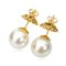 12.69 mm and12.83 mm, Gold South Sea Pearl, Stud Pearl Earrings