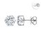 (IGI) 6.55 ct, Laboratory Grown Diamond (Round Brilliant, CVD, 3.24 ct and 3.31 ct, F, VVS1), Six Prongs Solitaire Diamond Stud Earrings