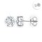 (IGI) 5.15 ct, Laboratory Grown Diamond (Round Brilliant, CVD, 2.57 ct and 2.58 ct, E, VVS2), Six Prongs Solitaire Diamond Stud Earrings