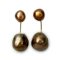 Approx. 5.0 - 8.0 mm, Nebular Lot, Keshi Tahitian Pearl, Stud Pearl Earrings with Pearl Arch Bridge Earring Backs