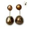 Approx. 5.0 - 8.0 mm, Nebular Lot, Keshi Tahitian Pearl, Stud Pearl Earrings with Pearl Arch Bridge Earring Backs