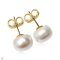 Approx. 12.0-13.0 mm, Freshwater Pearl, Stud Earrings