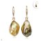 Approx. 8.0 mm, Nebular Pearl Lot, Tahitian Pearl, Fish Hooks Diamond Dot Dangle Pearl Earrings