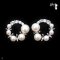 Approx. 2.0 - 5.0 mm, Freshwater Pearl, Ascending Pearl Size Weath Stud Earrings