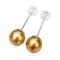 8.18 mm and 8.18 mm, Gold South Sea Pearl, Stud Pearl Earrings