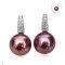 Approx. 10.0 mm, Edison Pearl, Fish Hooks Spoon Pearl Earrings