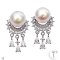 Approx. 10.0 mm, Edison Pearl, Chandelier Stud Pearl Earrings