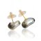 Approx.11.0 mm, Keshi Tahitian Pearl, Stud Pearl Earrings