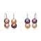 Approx. 12.0 mm, Peanut Pearl, Freshwater Pearl, Fish Hooks Diamond Dot Pearl Earrings