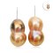 12.54 mm and 12.58 mm, Peanut Pearl, Fish Hooks Pearl Earrings