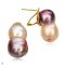 Approx. 12.0 - 13.0 mm, Freshwater Pearl, Stud Pearl Omega Backs