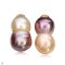 Approx. 12.0 - 13.0 mm, Freshwater Pearl, Stud Pearl Omega Backs