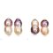 Approx. 12.0 - 13.0 mm, Freshwater Pearl, Stud Pearl Omega Backs
