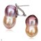 Approx. 12.0 - 13.0 mm, Freshwater Pearl, Stud Pearl Omega Backs