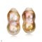 Approx. 12.0 - 13.0 mm, Freshwater Pearl, Stud Pearl Omega Backs