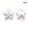 Approx. 11.0 mm, Freshwater Pearl, Star Stud Pearl Earrings