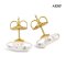 Approx. 11.0 mm, Freshwater Pearl, Star Stud Pearl Earrings