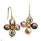 Approx. 7.0 - 8.0 mm, Keshi Tahitian Pearl, Dangle Flower Pearl Fish Hooks Earrings