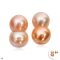 Approx. 11.0 - 13.0 mm, Peanut Pearl, Freshwater Pearl, Stud Earrings
