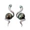 Approx. 6.0 mm, Keshi Pearl, Tahitian Pearl, Snake Pearl Stud Earrings