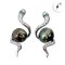 Approx. 6.0 mm, Keshi Pearl, Tahitian Pearl, Snake Pearl Stud Earrings