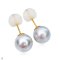 Approx. 9.0 mm, White South Sea Pearl, Stud Earrings