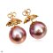 Approx. 15.0 mm, Jumbo Edison Pearl, Stud Earrings