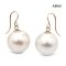Approx. 16.0 mm, Edison Pearl, Fish Hooks Dangle Pearl Earrings