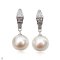 Approx. 10.0 mm, Edison Pearl, Bulgari Latch Back Dangle Pearl Earrings