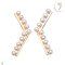 Approx. 2.5 mm, Freshwater Pearl, Anchor Pearl Bar Stud Earrings