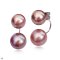 Approx. 13.0 mm and 14.0 - 15.0 mm, Edison Pearl, Stud Pearl Earrings with Arch Bridge Pearl Earring Backs