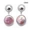 Approx. 11.0 - 12.0 mm, Coin Shaped, Freshwater Pearl, Button Dangle Pearl Stud Earrings