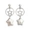 Approx. 4.0 mm and 13.0 mm, Star Shaped, Freshwater Pearl, Pearl Stud Earrings Dangle Star