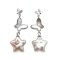 Approx. 11.0 mm, Star Shaped, Freshwater Pearl, Butterfly Dangle Pearl Stud Earrings