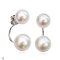 Approx. 9.5 - 10.0 mm and 11.0 mm, Edison Pearl, Stud Pearl Earrings with Arch Bridge Pearl Earring Backs