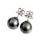 Approx. 10.0 - 10.5 mm, Tahitian Pearl, Stud Earrings