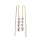 Approx. 3.5 - 4.0 mm, Freshwater Pearl, Station Pearl Needle Box Chain Threader Earrings
