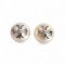Approx. 8.0 - 8.5 mm, Akoya Pearl, Pearl X Plate Stud Earrings