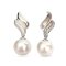 Approx. 10.5 mm, Edison Pearl, Prime Flame Dangle Pearl Stud Earrings