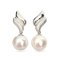 Approx. 10.5 mm, Edison Pearl, Prime Flame Dangle Pearl Stud Earrings