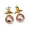 Approx. 13.0 mm, Diva Copper Lot, Edison Pearl, Stud Earrings