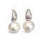 Approx. 10.0 - 10.5 mm, Edison Pearl, Sail Pearl Stud Earrings